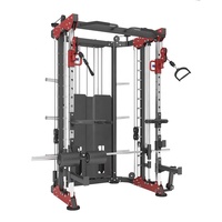 PINJIAN - Soportes de Pesas para Entrenamiento Integral en Gimnasio, Barra de Levantamiento de Pesas, Máquina Smith para Entrenamiento con Barra, Gimnasio en Casa