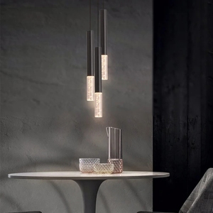 Lampade a sospensione moderne a Led in cristallo 7-12W AC85-265V Hanglamp Drop Light ristorante Bar gocce d'acqua lampada a sospensione montata in superficie - Product Image 3