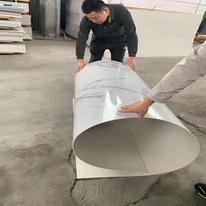 室内光沢大理石シート壁パネル<span class=keywords><strong>PVC</strong></span>装飾用 - Product Image 2
