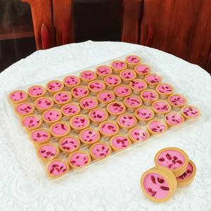 Guscio di Biscotto Croccante Ripieno di Cioccolato al Gusto di Fragola per Snack da Tè Pomeridiano OEM/ODM - Product Image 2