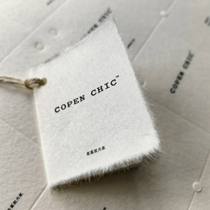 Thương Hiệu Tùy Chỉnh Logo Tear Cạnh Thẻ Giấy Kết Cấu Dày Nghệ Thuật Đặc Biệt Cotton Giấy Nhãn In Ấn Cho May Treo <span class=keywords><strong>Tag</strong></span> - Product Image 3