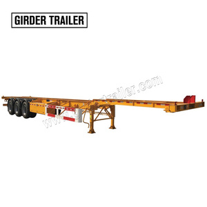 <span class=keywords><strong>Segunda</strong></span> <span class=keywords><strong>mano</strong></span>, 2 ejes, 40 pies, contenedor, cuello de cisne, chasis de semirremolque con capacidad de carga útil de 60 toneladas, construcción de acero - Product Image 5