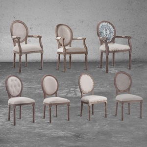 Silla <span class=keywords><strong>de</strong></span> Comedor Moderna <span class=keywords><strong>de</strong></span> Estilo Provincial Francés, <span class=keywords><strong>de</strong></span> Madera con Respaldo <span class=keywords><strong>de</strong></span> Mimbre, para Eventos <span class=keywords><strong>de</strong></span> Hotel y Bodas - Product Image 1