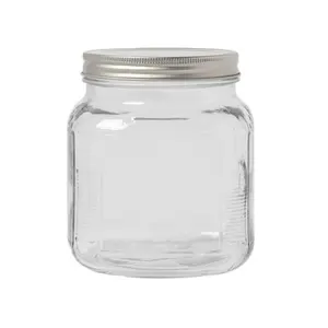 glass regular mouth mason jar 16oz canning clear jar