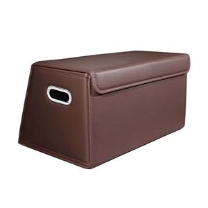 Boîte de rangement pliable en cuir et fourrure personnalisée pour coffre de voiture, en tissu Oxford, anti-odeur, protection automobile - Product Image 6