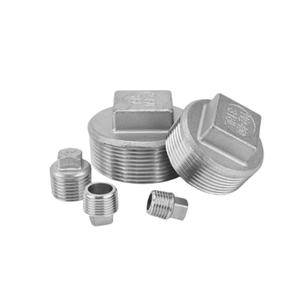 Silenciador de bloqueo de tapa de tubo Hexagonal de acero inoxidable OEM/ODM/OBM 304 para estándares británicos americanos rosca G BSPT PT BSP NPT - Product Image 1