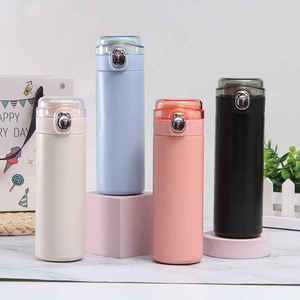 Doublewalled 304 Stainless Steel Thermos with Popup Lid Leak-Proof 6-12 Hours Thermal Insulation Portable Travel Tumbler - Product Image 1