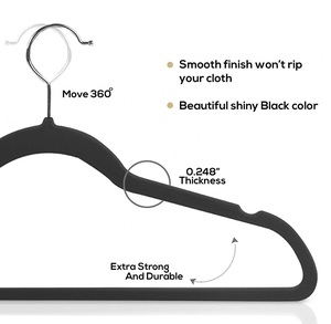 Bề Mặt Tĩnh Đ<span class=keywords><strong>i</strong></span>ện Vàng Bạc Móc Nhựa Đổ Xô Không Trơn Đen Trắng Nhung Quần Áo Hình Trá<span class=keywords><strong>i</strong></span> Tim Móc Áo Ma Thuật - Product Image 4