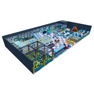 Équipement de jeu souple personnalisé pour aires de jeux intérieures : Toboggan volcan, piscine à balles, manège, structure d'escalade, pour cafés et centres commerciaux, vente en gros - Product Image 1