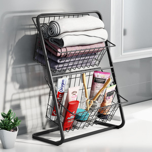Étagère de rangement multifonctionnelle moderne à 4 niveaux pour cuisine, support autoportant pour comptoir, panier de rangement pour oignons, gingembre et ail - Product Image 2