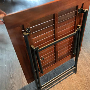 Meubles de jardin d'extérieur, table pliante en eucalyptus FSC F1 - Product Image 5