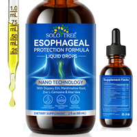 SOLOTREE Suplemento Líquido en Gotas para la Protección Esofágica con Etiqueta Personalizada, Bienestar Mucoso, Nanotecnología, Olmo Resbaladizo, Aloe Vera, 60ml