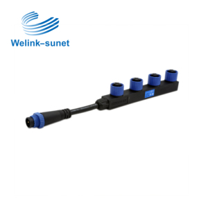 M15 LED a prueba de agua tipo tornillo contacto estampado conector hembra un remolque cinco arnés de <span class=keywords><strong>alambre</strong></span> - Product Image 2