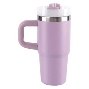 14oz Insulated Handle Tumbler Car Travel <b>Mug</b> Double Wall Vacuum Stainless Lid Straw Non-Slip Bottom - Product Image 5