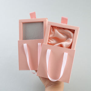 Customized Logo Hot Sale Luxury Paper Ring Necklace Drawer Jewelry <b>Box</b> With Handle Bracelet <b>Gift</b> Storage Packaging Jewelry <b>Box</b> - Product Image 1