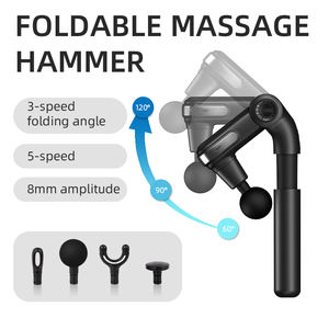 Pistola masajeadora muscular de percusión portátil de viaje, pistola de masaje con Motor sin escobillas, tejido profundo con 5 ángulos ajustables para aliviar el dolor - Product Image 3