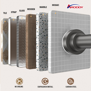 סוויטה סטודיו ארודי 19.68-31.5 מתח מתכוונן מוט וילון מקלחת קידוח - Product Image 3