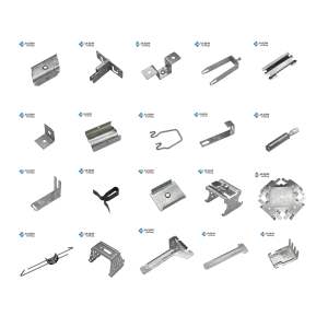 Système d'accessoires de grille de <span class=keywords><strong>plafond</strong></span> Cloison sèche Vis galvanisée Clips de <span class=keywords><strong>plafond</strong></span> Monteur latéral Top Cross Rail <span class=keywords><strong>Suspension</strong></span> Clip - Product Image 6