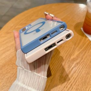 Coque de téléphone portable transparente magnétique simple en TPU et PC pour Samsung Galaxy S26 S25 S24 Ultra S23 <span class=keywords><strong>S22</strong></span> Plus – Protection arrière - Product Image 4