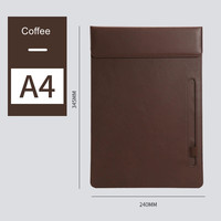 Porte-stylo magnétique en cuir vintage A4, porte-documents pour réunions, bloc-notes pour signature