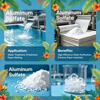 Sulfate d'aluminium de haute qualité en poudre, comprimés ou solution pour le traitement de l'eau