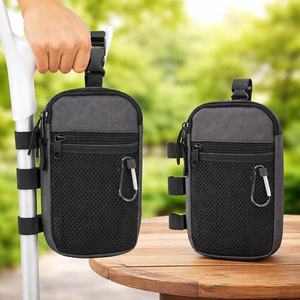 Sac de transport personnalisé, léger, résistant à l'eau et réglable pour béquilles, cannes et accessoires de béquilles de bras pour adultes - Product Image 1