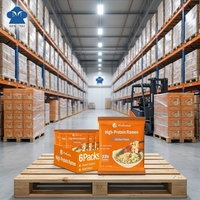 Nouilles instantanées à base de plantes, riches en protéines, faibles en glucides, non frites, saveur poulet, faibles en gras, sans OGM, aliments sains, sachet de 66g, OEM