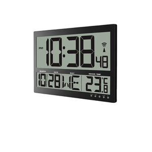 Đồng Hồ Màn Hình Lớn LCD Kỹ Thuật Số Gắn Tường Cock <span class=keywords><strong>Radio</strong></span> Đồng Hồ Điều Khiển Nhiệt Độ - Product Image 1