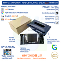 F158000 F160000 F160010 DX5 Printhead Untuk Epson Mutoh Tinta Solvent Asli Tinta Berbasis Air Kepala Cetak Flatbed Harga Grosir