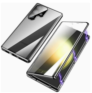 Protezione Lenti Doppia Faccia 360 Gradi in Vetro Temperato Elettroplaccato, Custodia Magnetica per Telefono Samsung Galaxy S26 Ultra <span class=keywords><strong>iPhone</strong></span> 17 Pro Max - Product Image 3