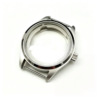 Boîtier en céramique noire |   Boîtier de montre résistant aux rayures de 40 mm avec lunette en céramique |   Vente directe d'usine de pièces de montres personnalisées