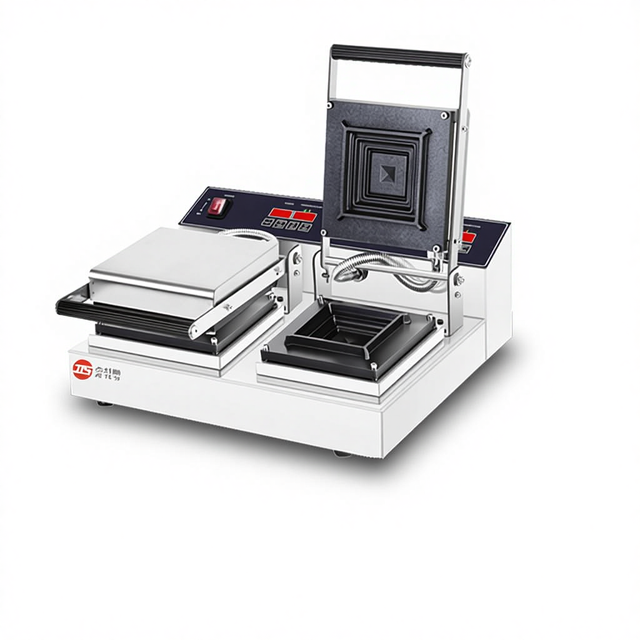 New Commercial Multifunctional Stainless Steel Belgian Waffle Maker & Panini Sandwich with Adjustable Thermostat 220V