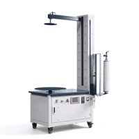 Machine d'emballage de palettes à grande vitesse à entraînement électrique, enveloppeuse de film étirable LLDPE avec pédale, machine d'emballage pour boîtes en carton