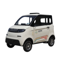 KEYU Mini Voiture Électrique Deux Portes 4 Places pour Adultes