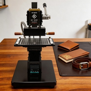 <b>Leather</b> Brand Embossing Machine Position Clip Hot Stamping Machine Wood Paper Gold Foil Bronzing Hot Foil Stamping Machine - Product Image 1