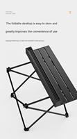 Table pliante en acier carbone de haute qualité, légère, portable, pour barbecue et pique-nique en plein air à un prix avantageux