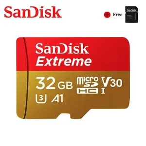 SanDisk Extreme Micro TF SD Card 32GB 64GB Memory Card 128GB UHS-I U3 V30 A2 4K Micro TF SD 256GB SD Card Class 10