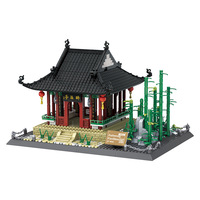 Set de Bloques de Construcción de Arquitectura 3D Estilo Oriental, Juguete Creativo de Construcción MOC para Adultos y Niños, Regalo STEM