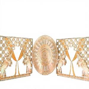 Hathi Design Fiber Back Screen Panel For Weddings South Indian Elephant Theme Fiber Backdrop Panels Set <b>Engagement</b> <b>Decor</b> USA - Product Image 1