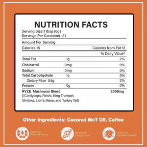 กาแฟเห็ดเสริมภูมิคุ้มกัน บำรุงสมอง เพิ่มความชัดเจนทางจิต ช่วยเพิ่มสมาธิ อุดมไปด้วยสารต้านอนุมูลอิสระ สูตรธรรมชาติ - Product Image 5