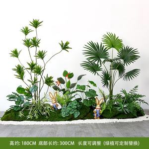 Décoration de fenêtre de conception de vent de scène d'ivrogne de cloche artificielle de tissu vert d'intérieur nordique pour l'aménagement d'intérieur - Product Image 5