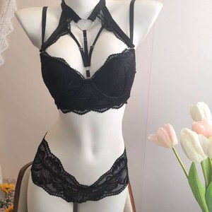[Secret Thoughts] Sujetador sexy con cuello halter y lencería desmontable para chicas sensuales con copas completas y busto pequeño. - Product Image 3