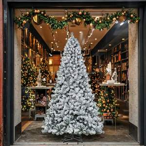Árbol de Navidad Artificial de Alta Calidad de 180 cm con Nieve Artificial para Interiores y Exteriores, para Uso Doméstico - Product Image 2