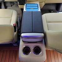 DJZG Accessoires de voiture modifiés personnalisés de haute qualité Boîte de console de voiture Accoudoir Boîte de rangement de console pour Toyota Hiace