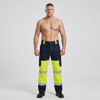 Pantalon de travail ignifuge PPE pour pompiers, 350 GSM, en coton modacrylique, résistant aux flammes, antistatique, respirant, imperméable