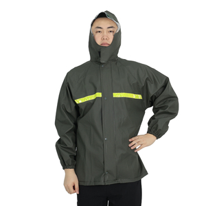 Chaqueta Impermeable de PVC Grueso, Protección Contra Tormentas, Logotipo Personalizado Impreso, para Trabajo al Aire Libre, Pesca y Ciclismo - Product Image 4
