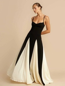Tùy Chỉnh Sexy Phụ Nữ Dài Buổi Tối Maxi Dress Mùa Hè Giản Dị Thanh Lịch Dệt Kim Không Tay Váy - Product Image 3