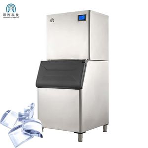 Máquina portátil para hacer hielo de 180kg/24 horas, refrigeración por agua, forma de luna creciente, núcleo de compresor de máquina de hielo creciente - Product Image 1
