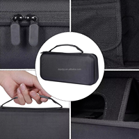 EVA Wasserdichte Hartschalen-Reisetasche mit Nylon- und Samtfutter für PlayStation Portal Konsole und Zubehör, Tragbar, Grau