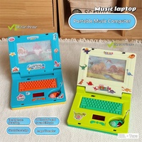 Kinder-Spielzeug-Laptop mit Lichtern und Musik, Simuliertes Notizbuch für Rollenspiele, Frühpädagogisches Spielzeug